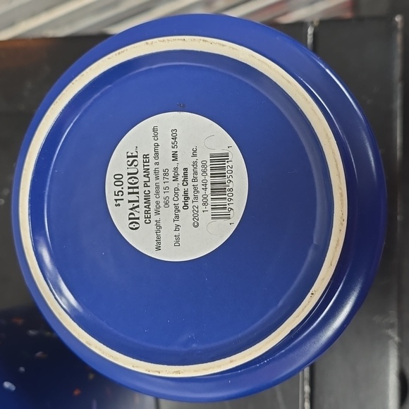 Ceramic Planter Dark Blue | Opalhouse - Picture 4 of 6